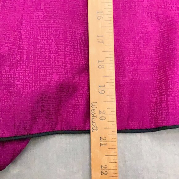 Adrianna Papell Jacket Women 10 Pink Silk Embroidery Floral Shimmer Party - Picture 8 of 10